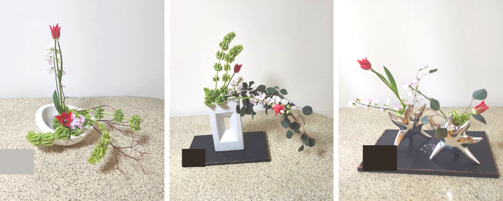 生徒さんの自由花作品